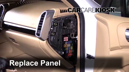 Interior Fuse Box Location: 2011-2018 Porsche Cayenne - 2013 Porsche